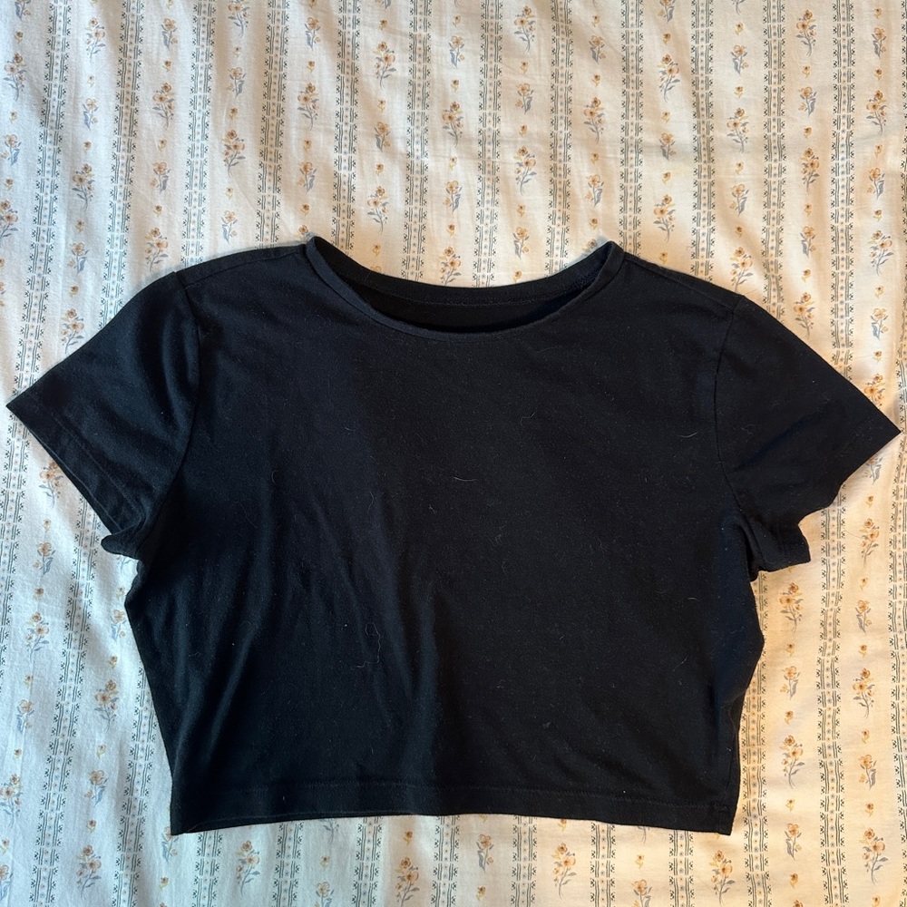 Black Women's Crop Top